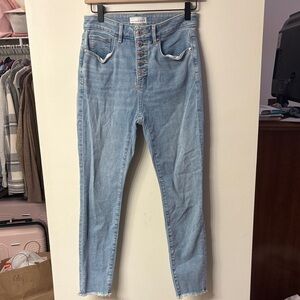 LOFT Women's High Rise Light Blue Jeans